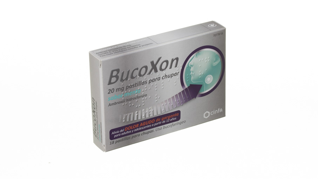 Bucoxon 20 Mg 18 Pastillas Para Chupar Sabor Menta Farmacéuticos