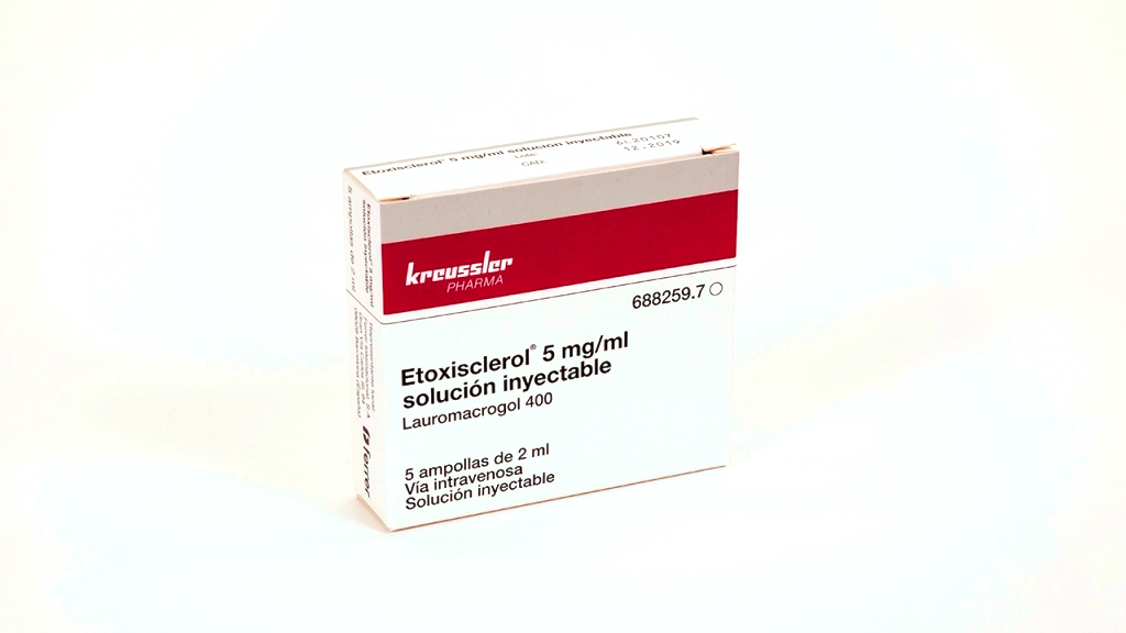 ETOXISCLEROL 5 mg/ml 5 AMPOLLAS SOLUCION INYECTABLE 2 ml