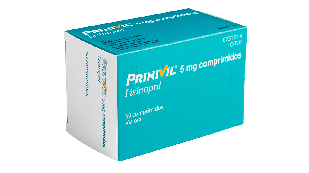 PRINIVIL 5 mg 500 COMPRIMIDOS