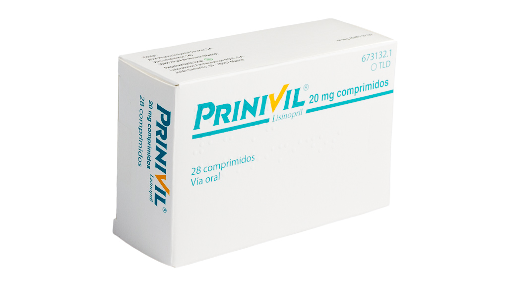 PRINIVIL 20 mg 28 COMPRIMIDOS