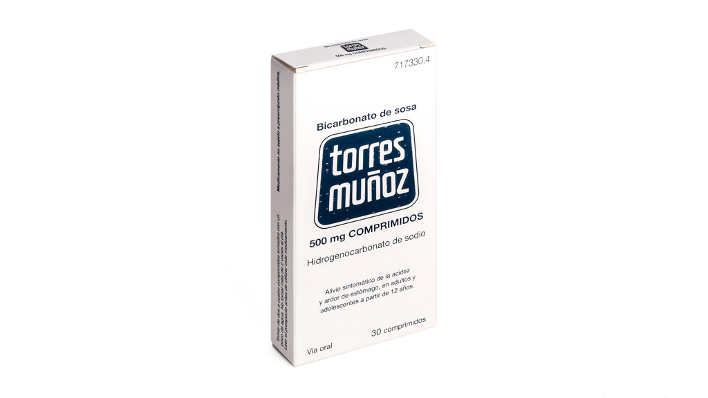 BICARBONATO DE SOSA TORRES MUÑOZ 500 mg 30 COMPRIMIDOS