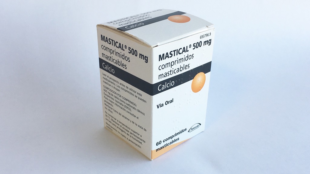 MASTICAL 1250 mg 500 mg Ca 60 COMPRIMIDOS MASTICABLES