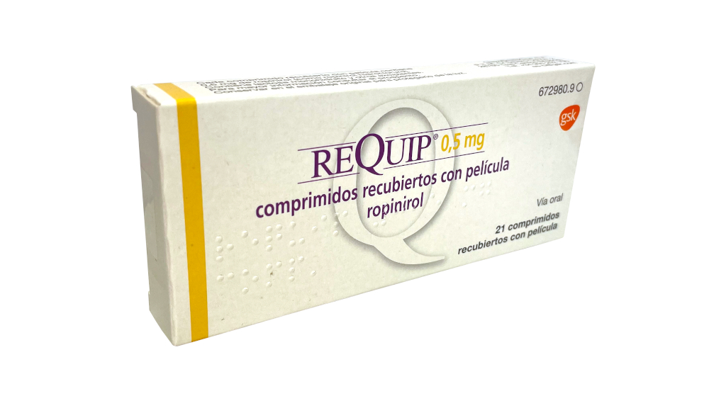 REQUIP 0,5 mg 21 COMPRIMIDOS RECUBIERTOS