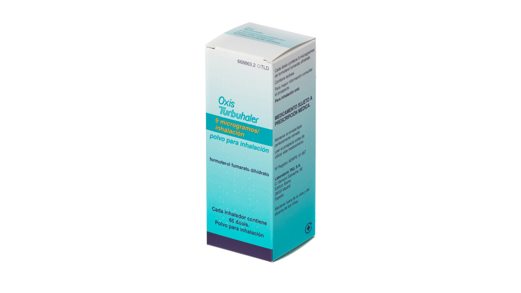 OXIS TURBUHALER 9 microgramos/INHALACION POLVO PARA INHALACION 1 INHALADOR 60 DOSIS