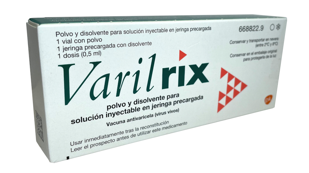 VARILRIX 1 VIAL POLVO PARA SOLUCION INYECTABLE + 1 JERINGA PRECARGADA DISOLVENTE