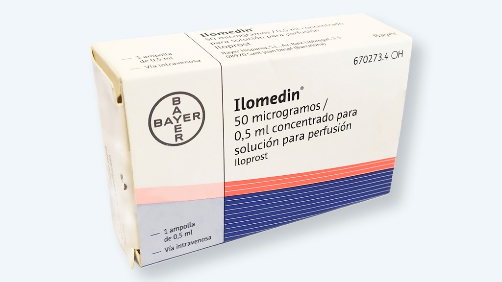 ILOMEDIN 50 microgramos 1 AMPOLLA CONCENTRADO PARA SOLUCION PARA PERFUSION 0,5 ml