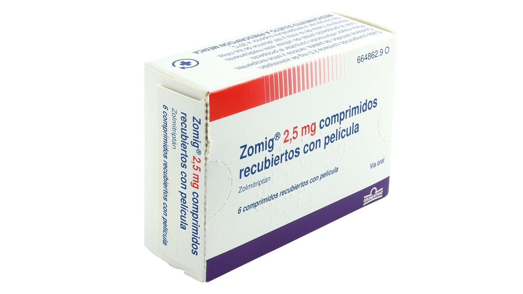 ZOMIG 2,5 mg 6 COMPRIMIDOS RECUBIERTOS