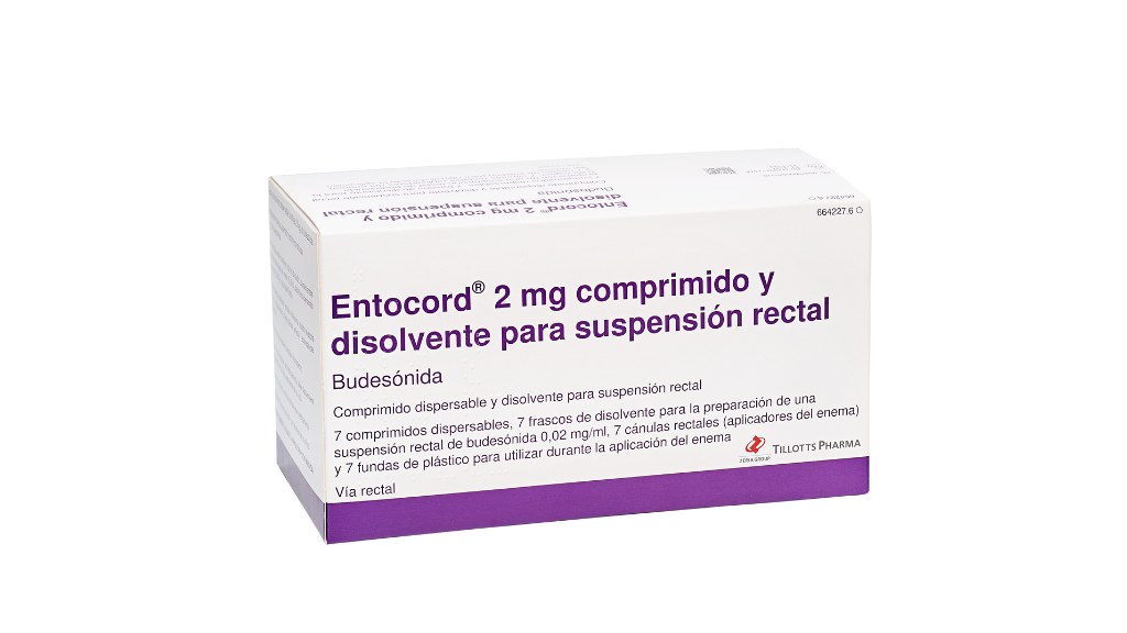 ENTOCORD 2 mg 7 COMPRIMIDOS + 7 FRASCOS DISOLVENTE PARA SUSPENSION RECTAL