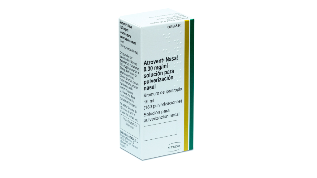 ATROVENT NASAL 0,3 mg/ml SOLUCION PARA PULVERIZACION NASAL 1 FRASCO 15 ml