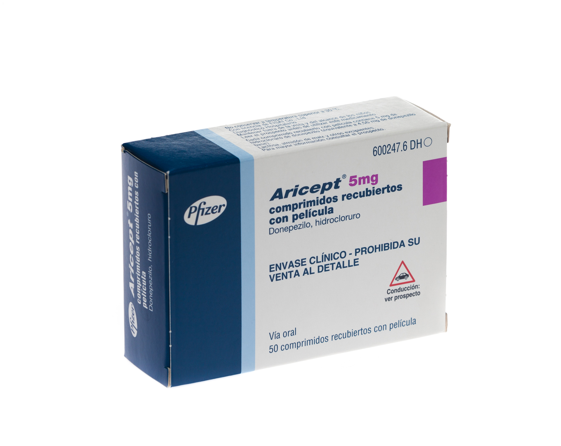 ARICEPT 5 mg 50 COMPRIMIDOS RECUBIERTOS