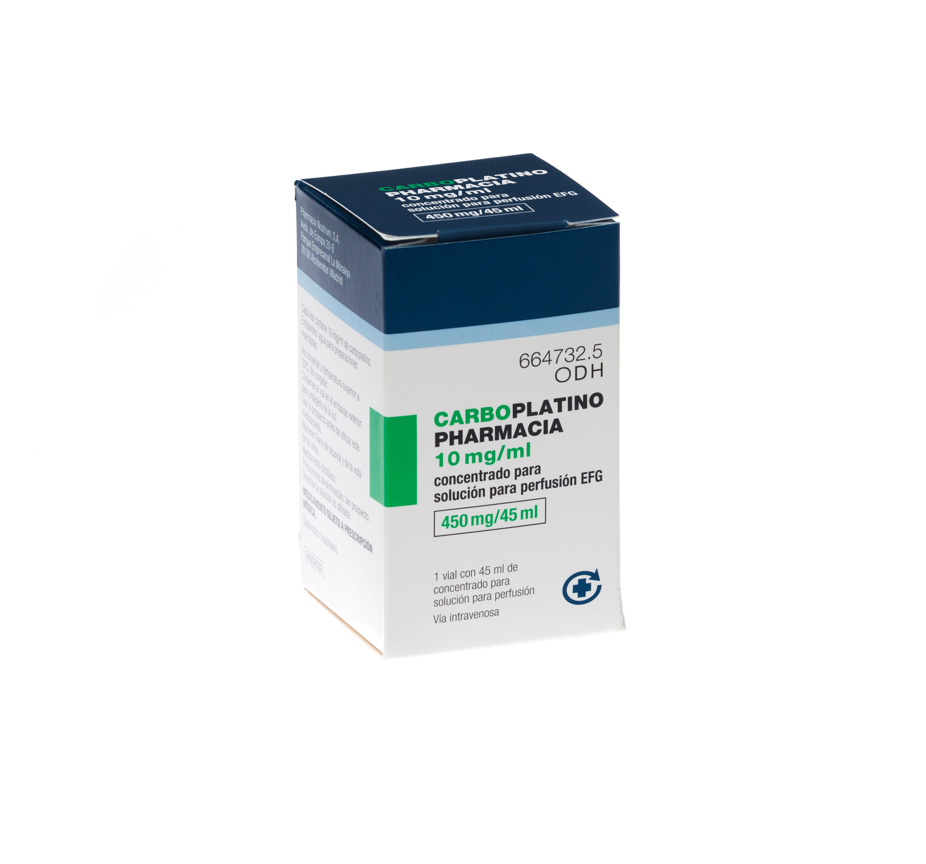 CARBOPLATINO PHARMACIA EFG 10 mg/ml 1 VIAL CONCENTRADO PARA SOLUCION PARA PERFUSION 5 ml