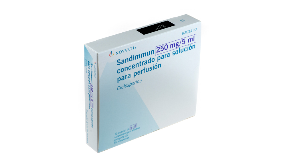 SANDIMMUN 250 mg 10 AMPOLLAS CONCENTRADO PARA SOLUCION PARA PERFUSION 5 ml