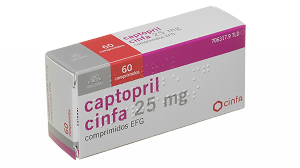 CAPTOPRIL CINFA EFG 25 mg 60 COMPRIMIDOS