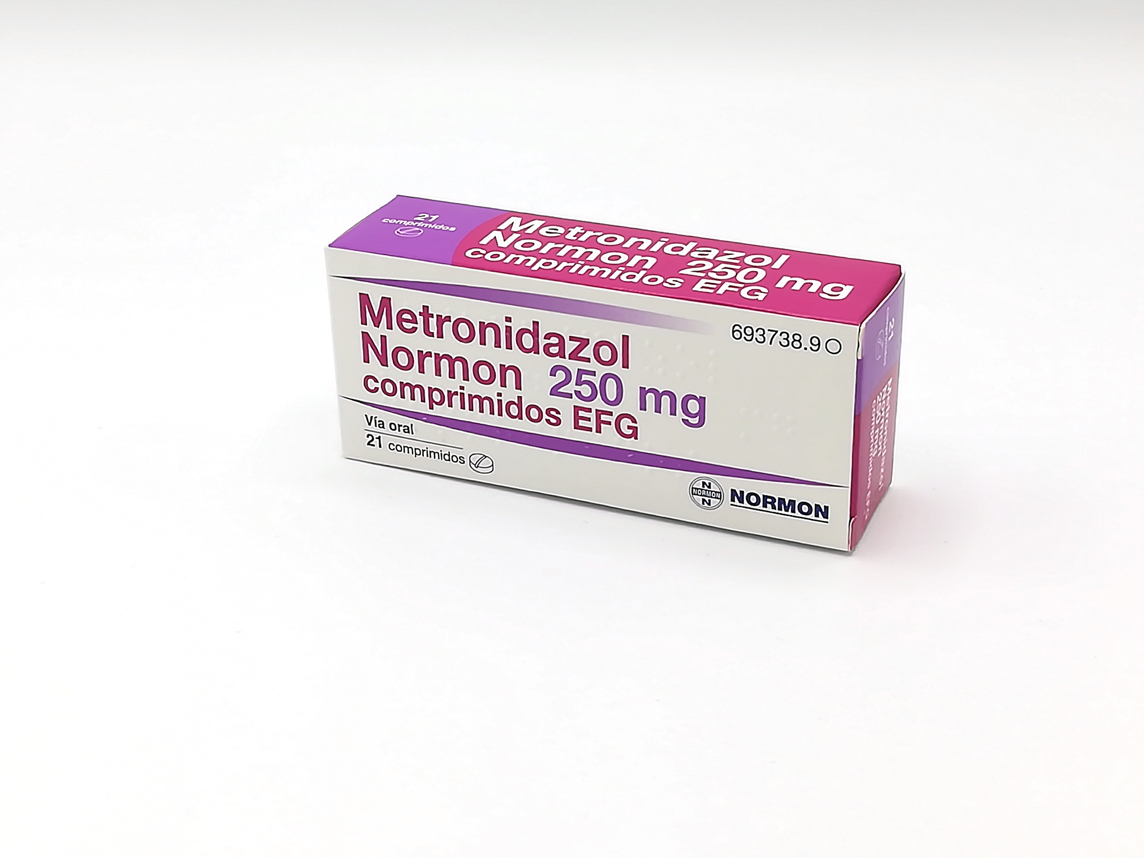 METRONIDAZOL NORMON EFG 250 mg 21 COMPRIMIDOS - Farmacéuticos