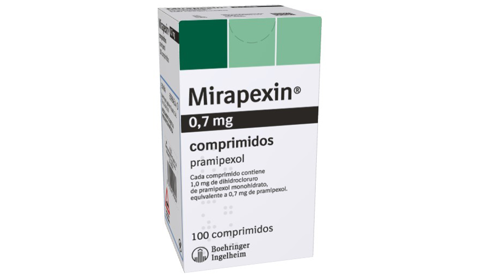 MIRAPEXIN 0,7 mg 100 COMPRIMIDOS