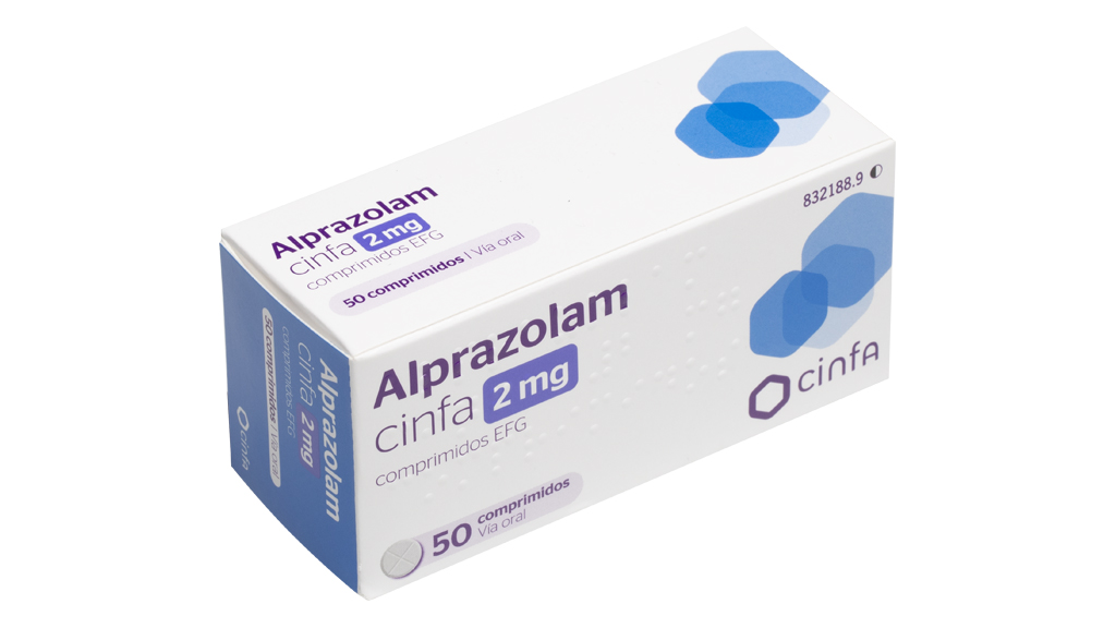 ALPRAZOLAM CINFA EFG 2 mg 30 COMPRIMIDOS