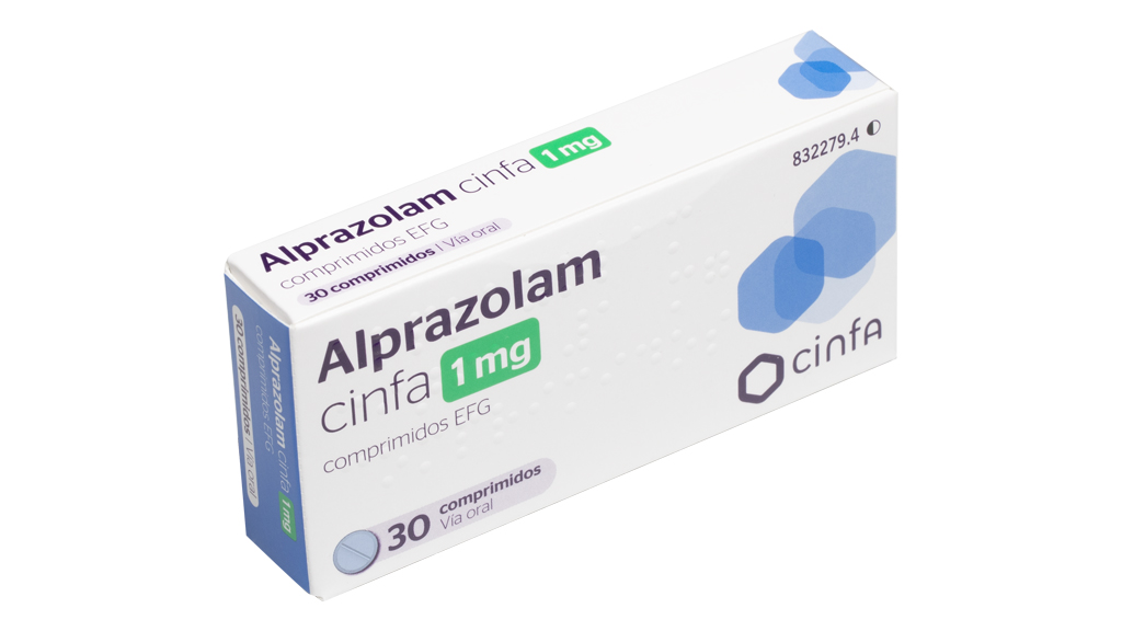 ALPRAZOLAM CINFA EFG 1 mg 30 COMPRIMIDOS