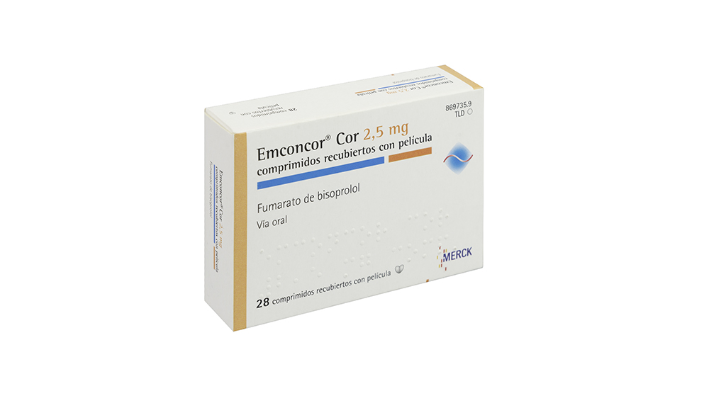 EMCONCOR COR 2,5 mg 28 COMPRIMIDOS RECUBIERTOS