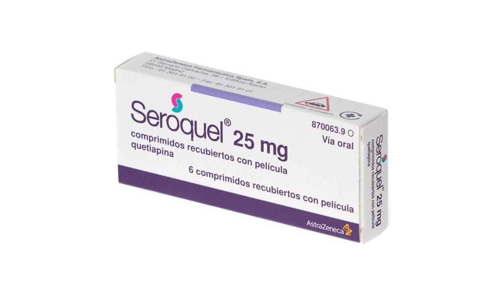 SEROQUEL 25 mg 6 COMPRIMIDOS RECUBIERTOS