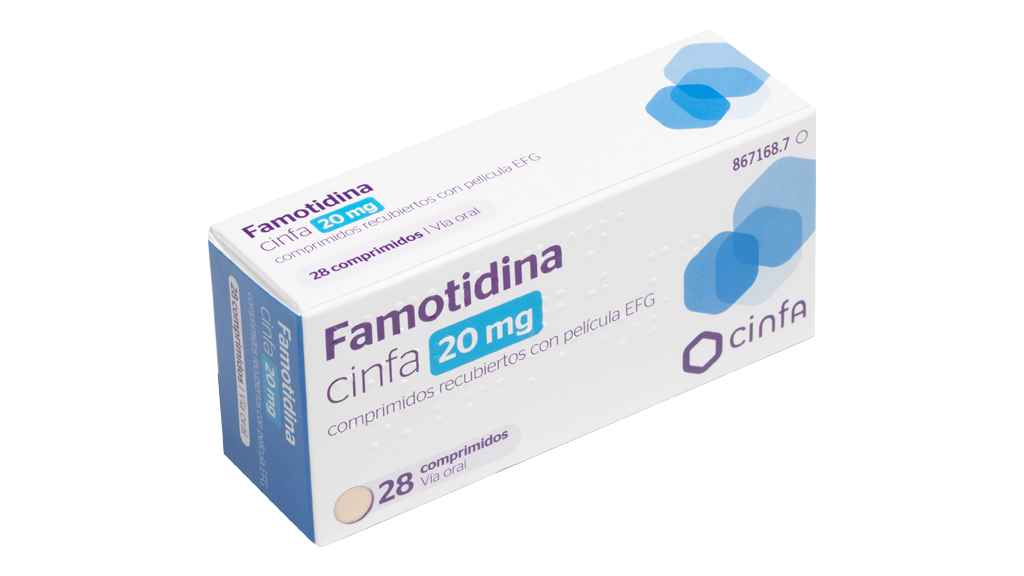 FAMOTIDINA CINFA EFG 20 mg 28 COMPRIMIDOS RECUBIERTOS