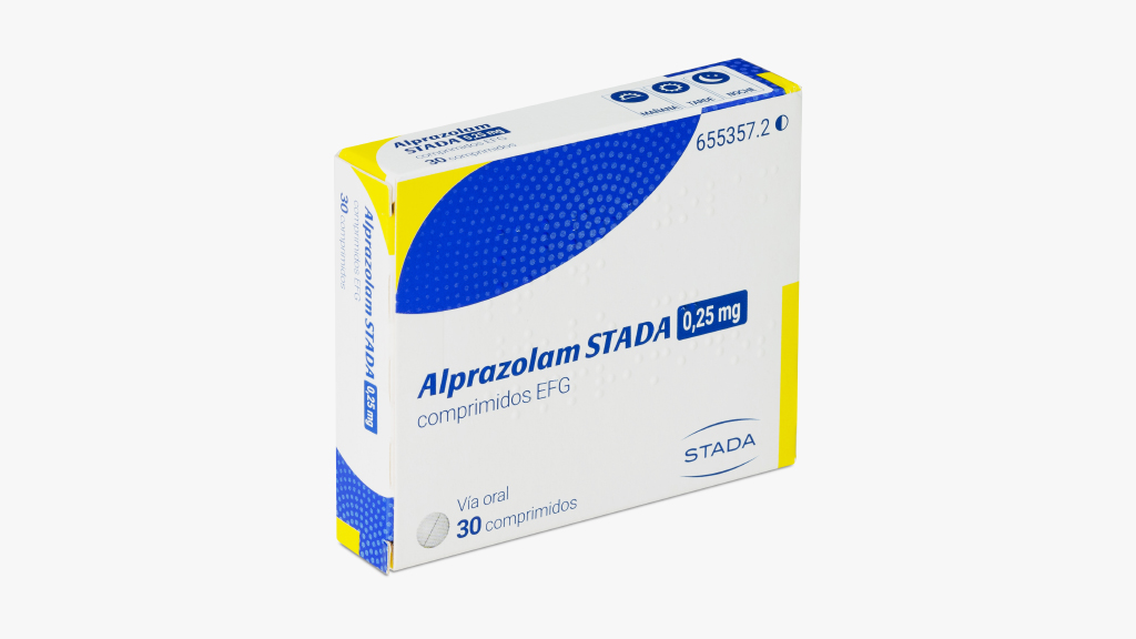 ALPRAZOLAM STADA EFG 0,25 mg 30 COMPRIMIDOS