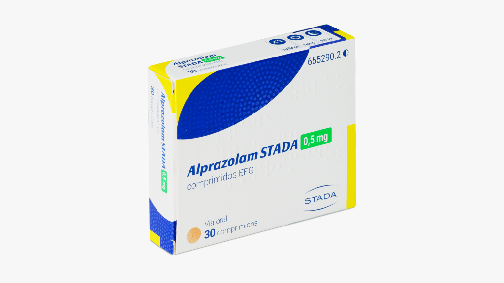 ALPRAZOLAM STADA EFG 0,5 mg 500 COMPRIMIDOS