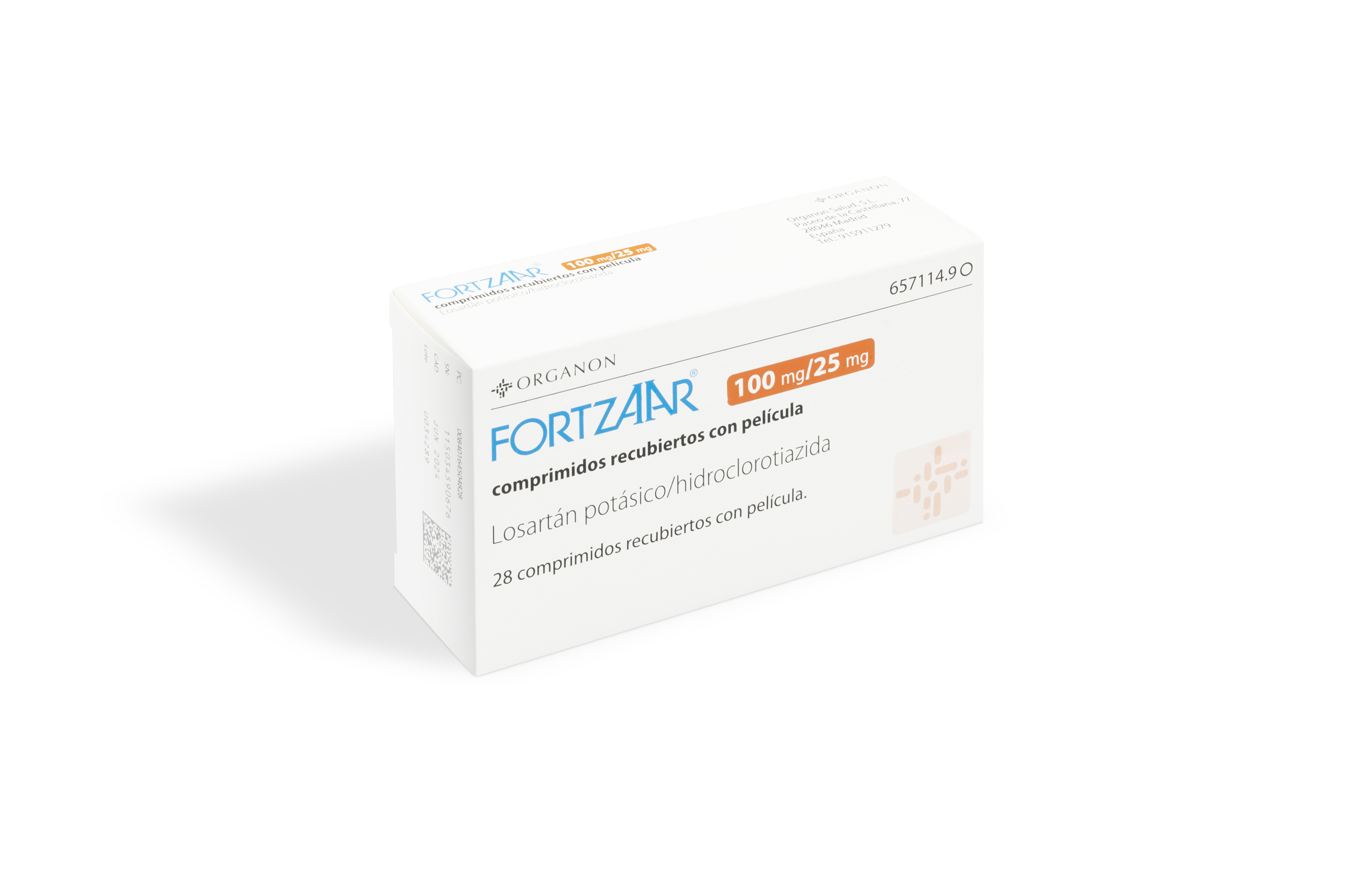 FORTZAAR 100 mg/25 mg 28 COMPRIMIDOS RECUBIERTOS