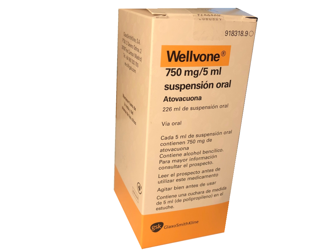 WELLVONE 750 mg/5 ml SUSPENSION ORAL 1 FRASCO 226 ml