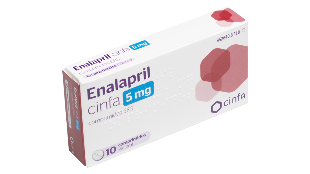 ENALAPRIL CINFA EFG 5 mg 60 COMPRIMIDOS