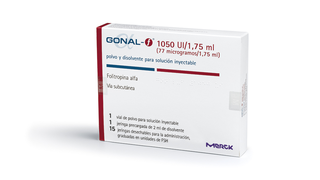 GONAL-F 1050 UI/1,75 ml 1 VIAL POLVO PARA SOLUCION INYECTABLE + 1 JERINGA PRECARGADA DISOLVENTE