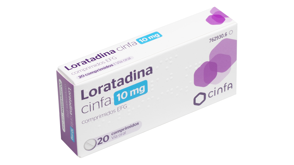 LORATADINA CINFA EFG 10 mg 20 COMPRIMIDOS