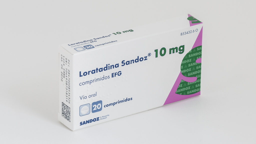 LORATADINA SANDOZ EFG 10 mg 20 COMPRIMIDOS