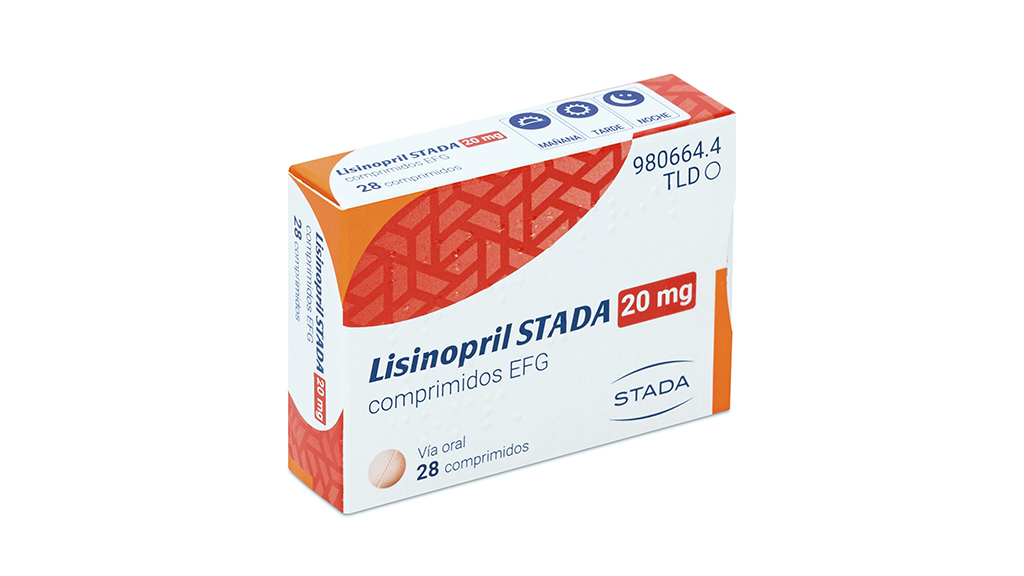LISINOPRIL STADA EFG 20 mg 28 COMPRIMIDOS