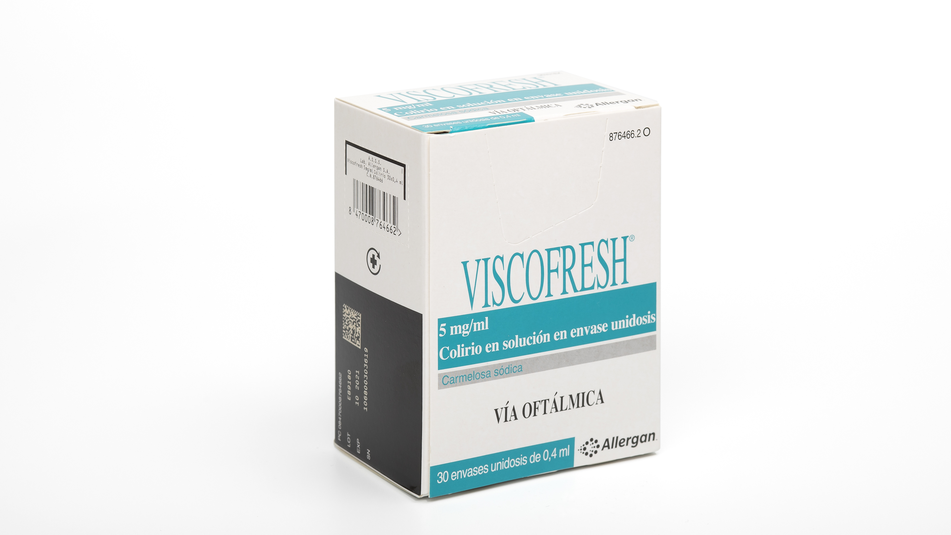 VISCOFRESH 5 mg/ml COLIRIO EN SOLUCION 30 MONODOSIS 0,4 ml