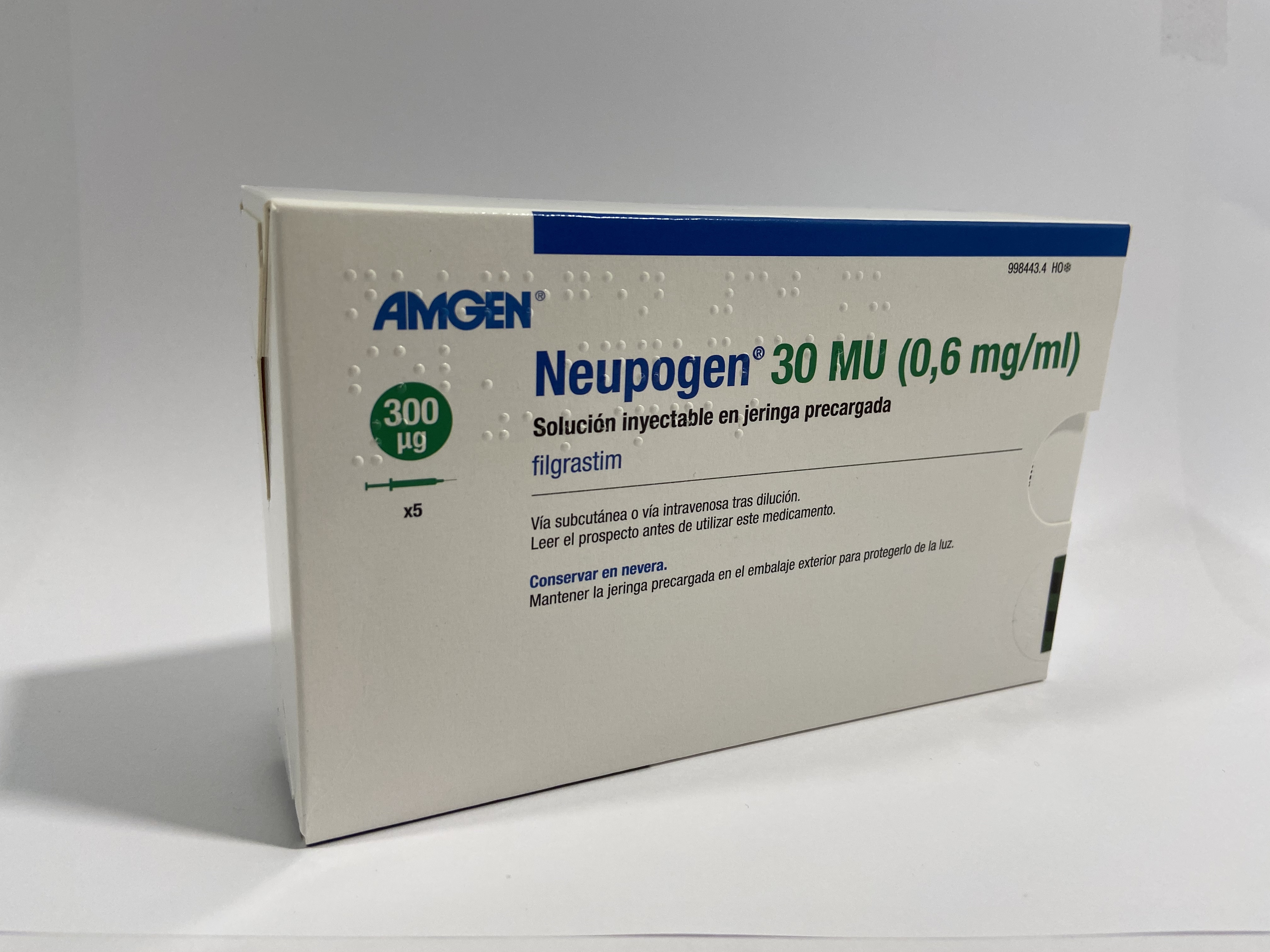 NEUPOGEN 30 MU 1 JERINGA PRECARGADA SOLUCION INYECTABLE 0,5 ml