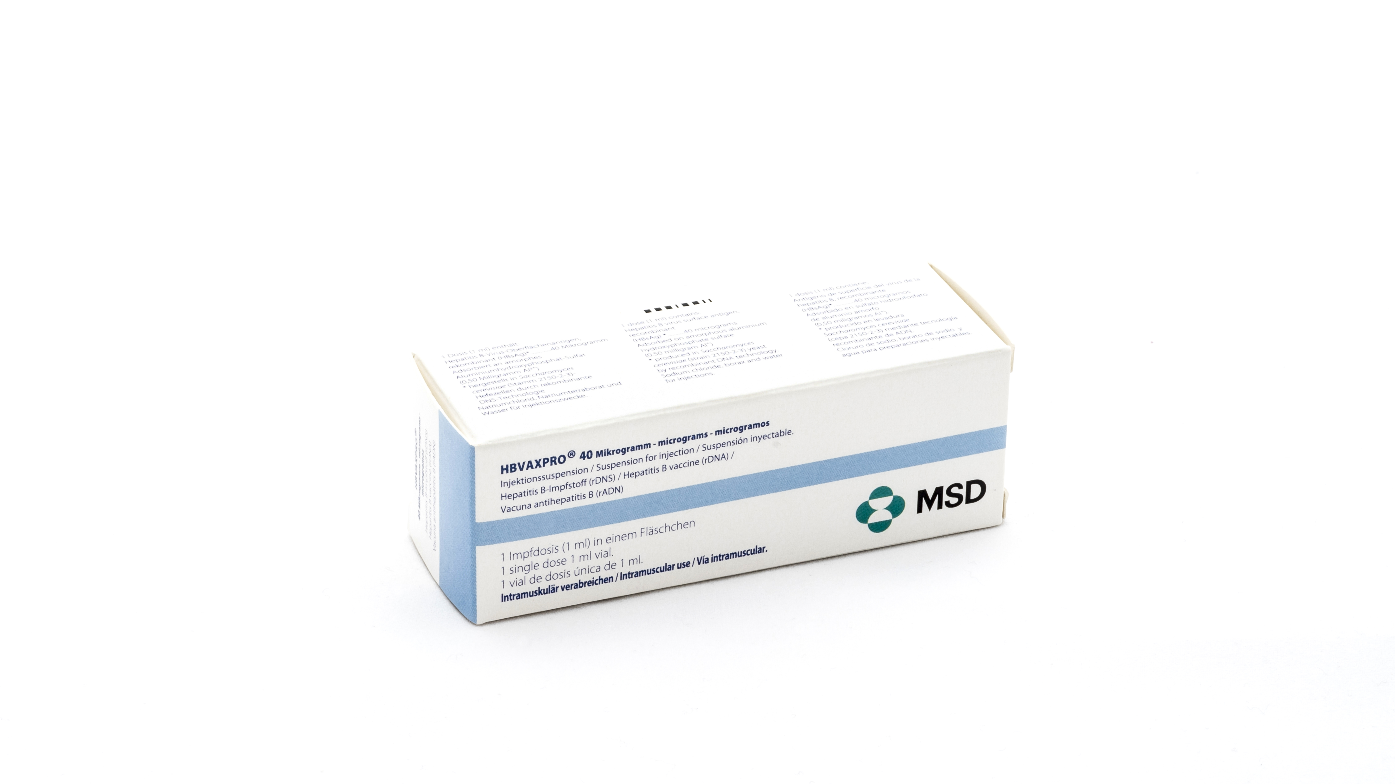 HBVAXPRO 40 microgramos 1 VIAL SUSPENSION INYECTABLE 1 ml