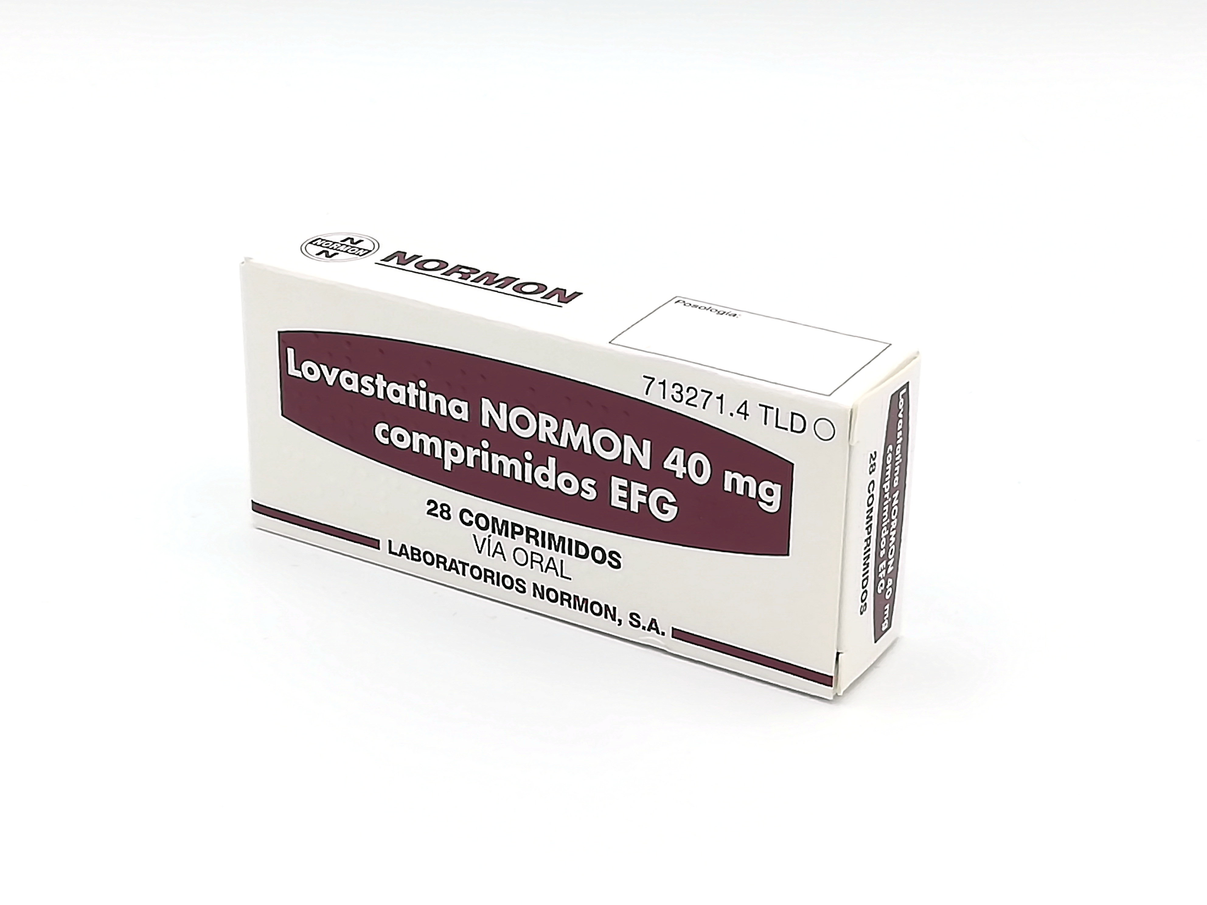 LOVASTATINA NORMON EFG 40 mg 28 COMPRIMIDOS