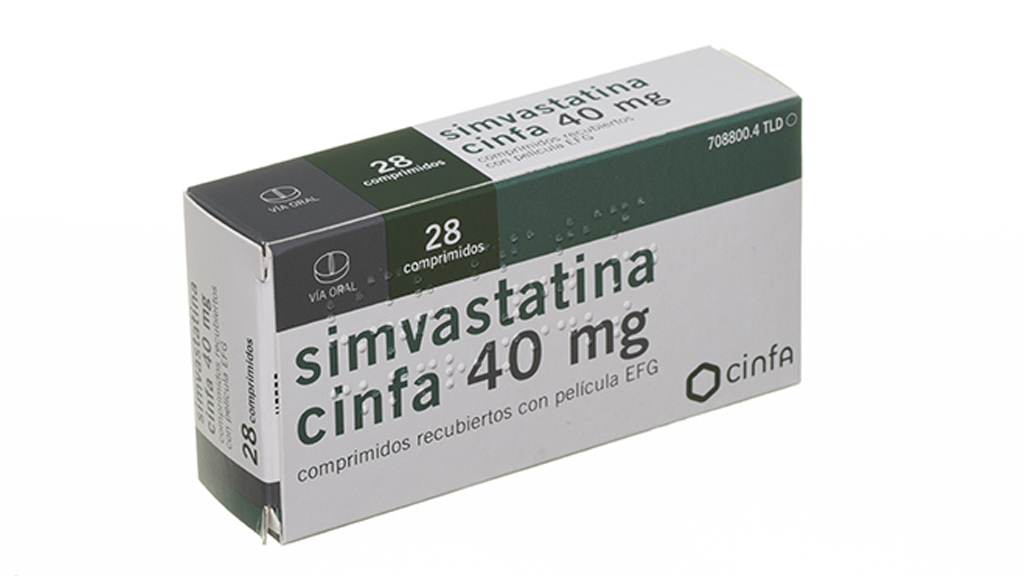 SIMVASTATINA CINFA EFG 40 mg 28 COMPRIMIDOS RECUBIERTOS