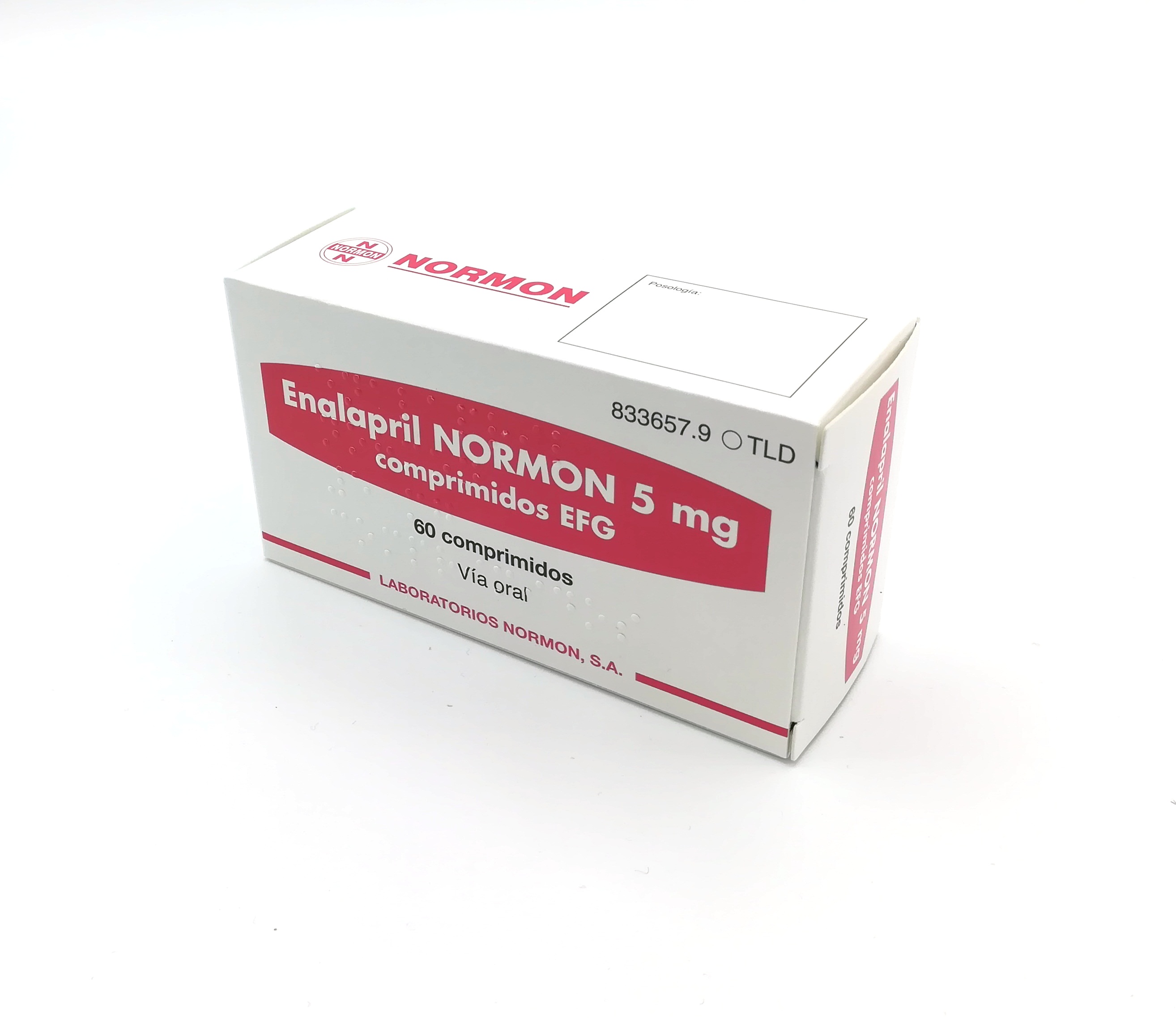 ENALAPRIL NORMON EFG 5 mg 10 COMPRIMIDOS - Farmacéuticos