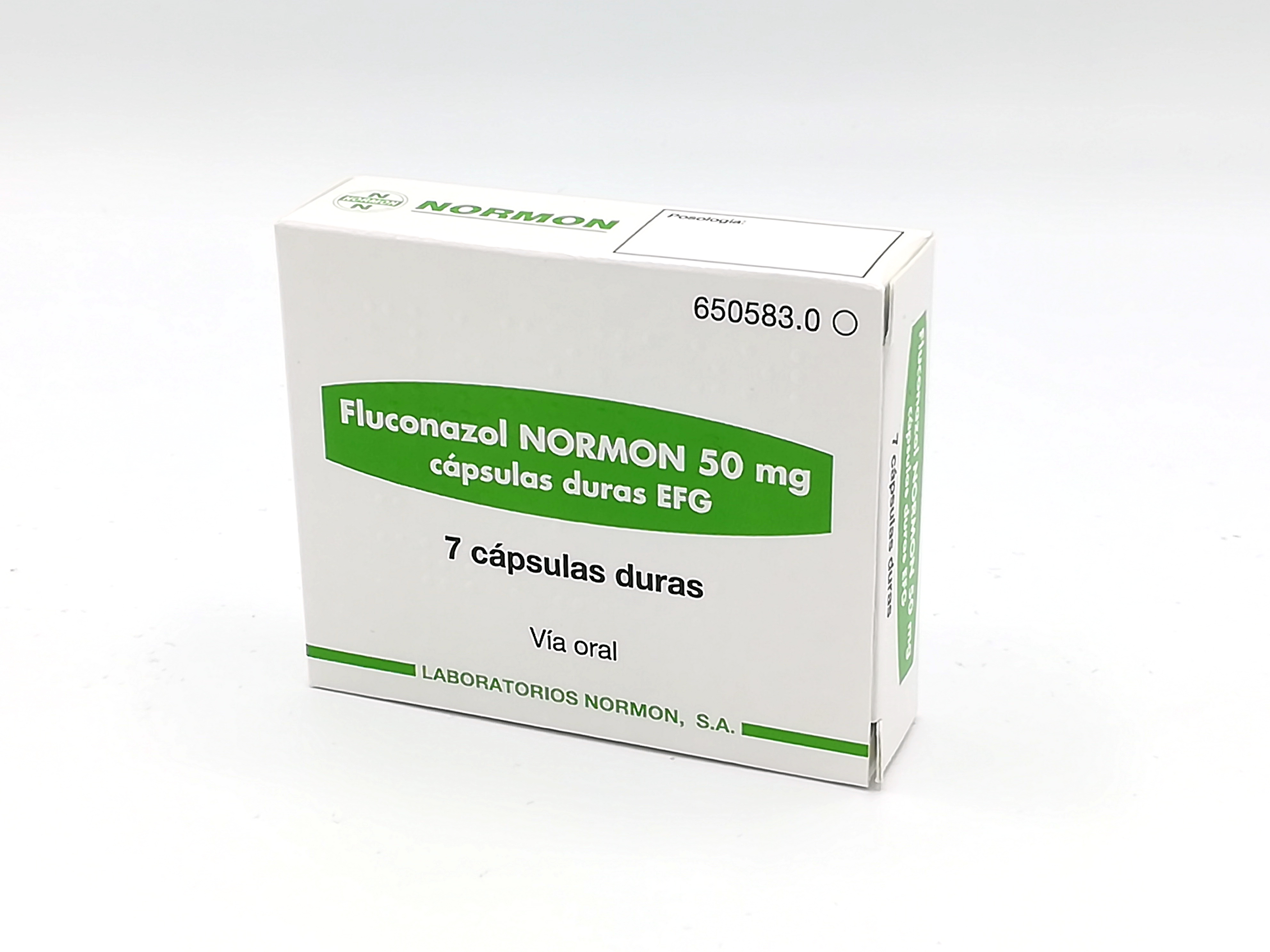 FLUCONAZOL NORMON EFG 50 mg 500 CAPSULAS