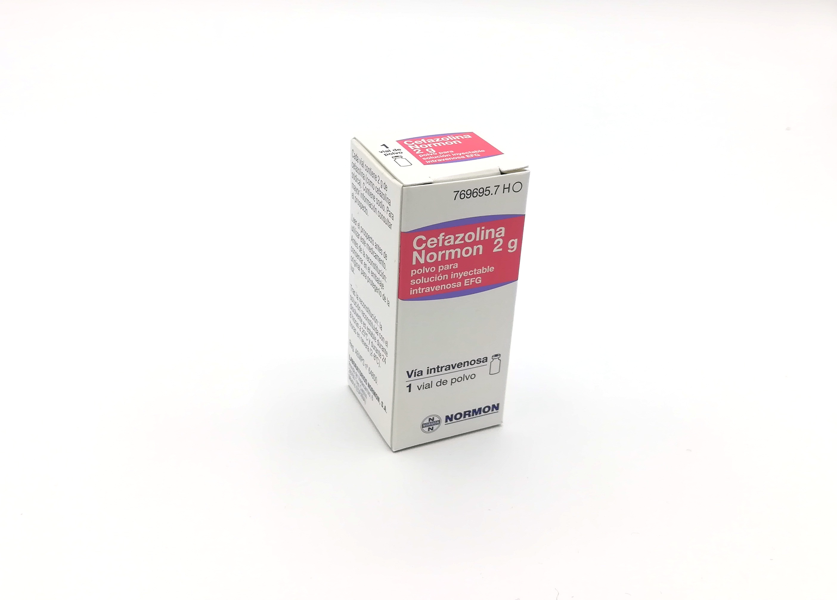 CEFAZOLINA NORMON EFG 2 g 1 VIAL POLVO PARA SOLUCION INYECTABLE