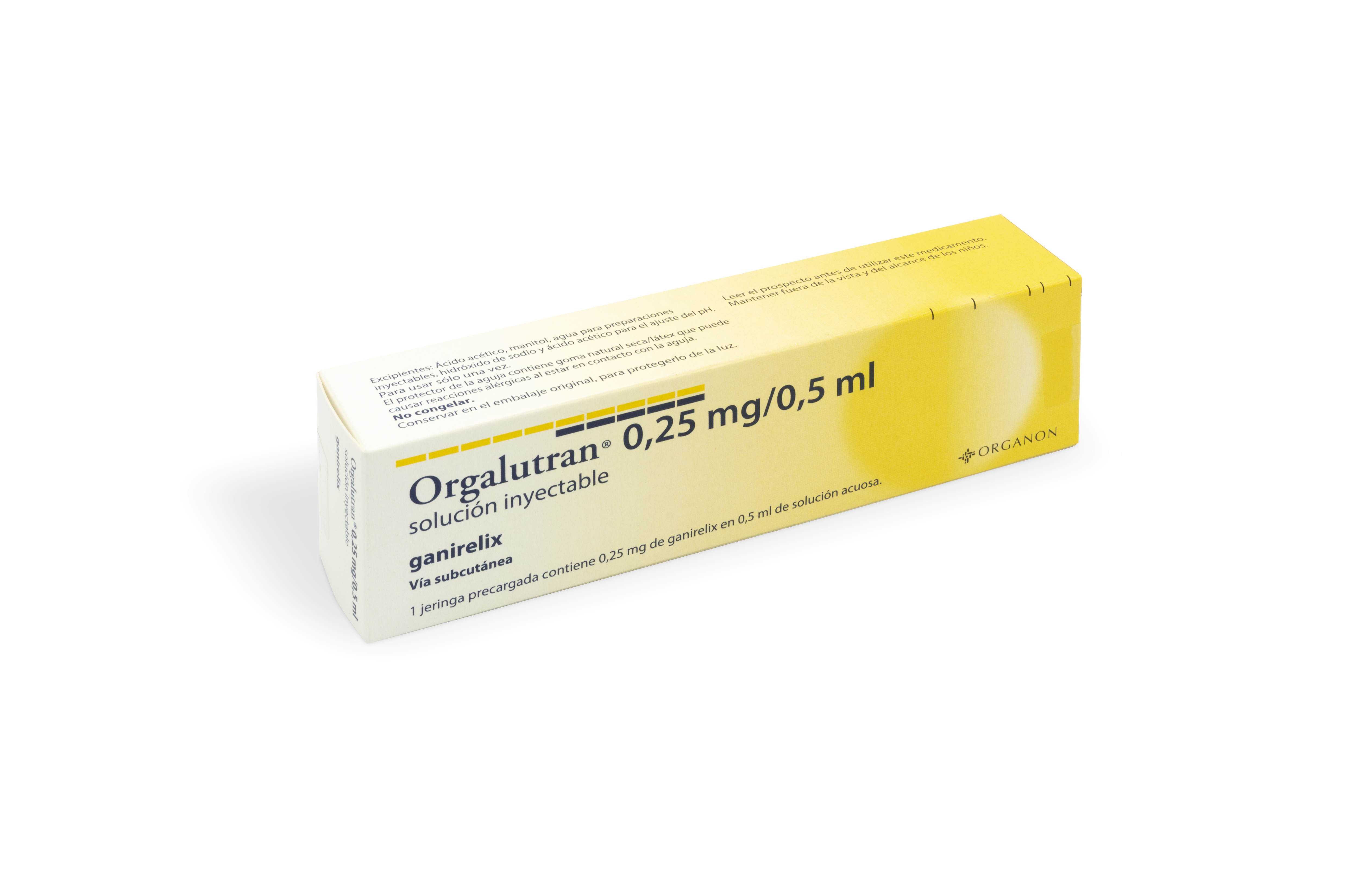 ORGALUTRAN 0,25 mg 1 JERINGA PRECARGADA SOLUCION INYECTABLE 0,5 ml