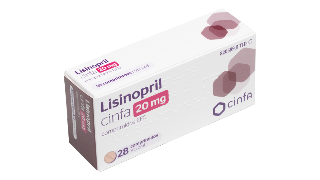 LISINOPRIL CINFA EFG 20 mg 28 COMPRIMIDOS