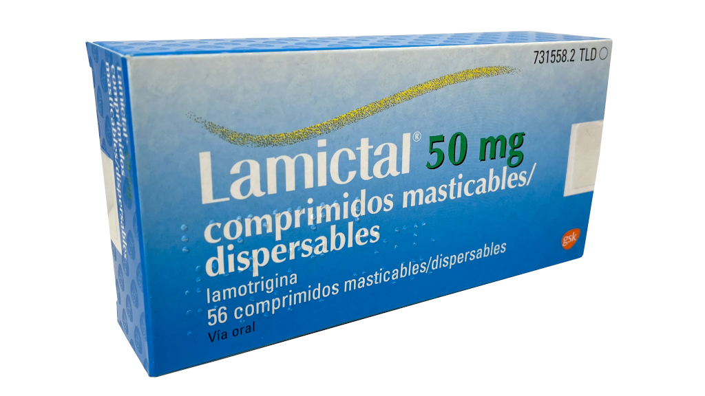 LAMICTAL 50 mg 56 COMPRIMIDOS MASTICABLES / DISPERSABLES