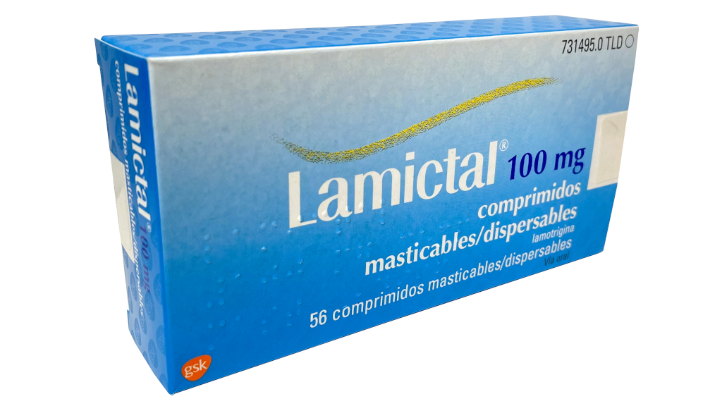 LAMICTAL 100 mg 56 COMPRIMIDOS MASTICABLES / DISPERSABLES