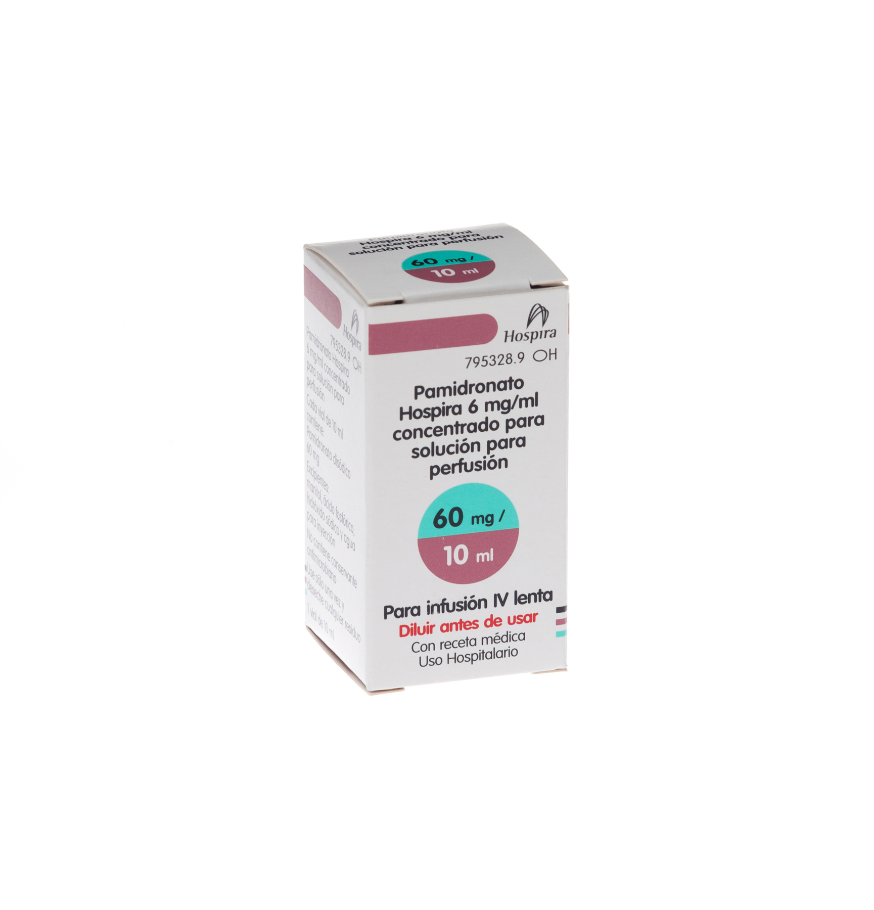 PAMIDRONATO HOSPIRA 6 mg/ml 1 VIAL CONCENTRADO PARA SOLUCION PARA PERFUSION 10 ml