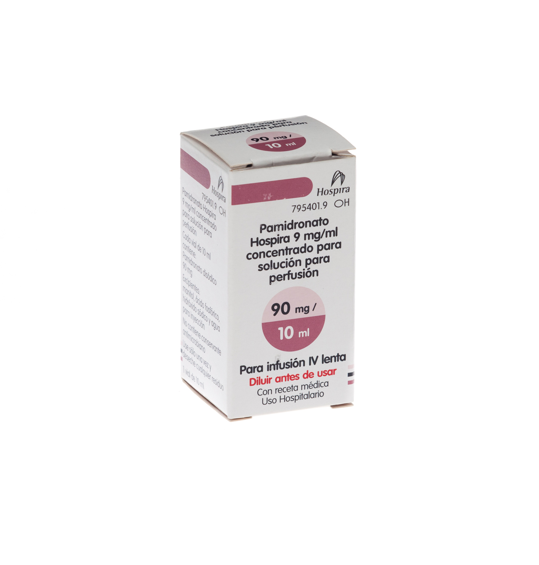 PAMIDRONATO HOSPIRA 9 mg/ml 1 VIAL CONCENTRADO PARA SOLUCION PARA PERFUSION 10 ml