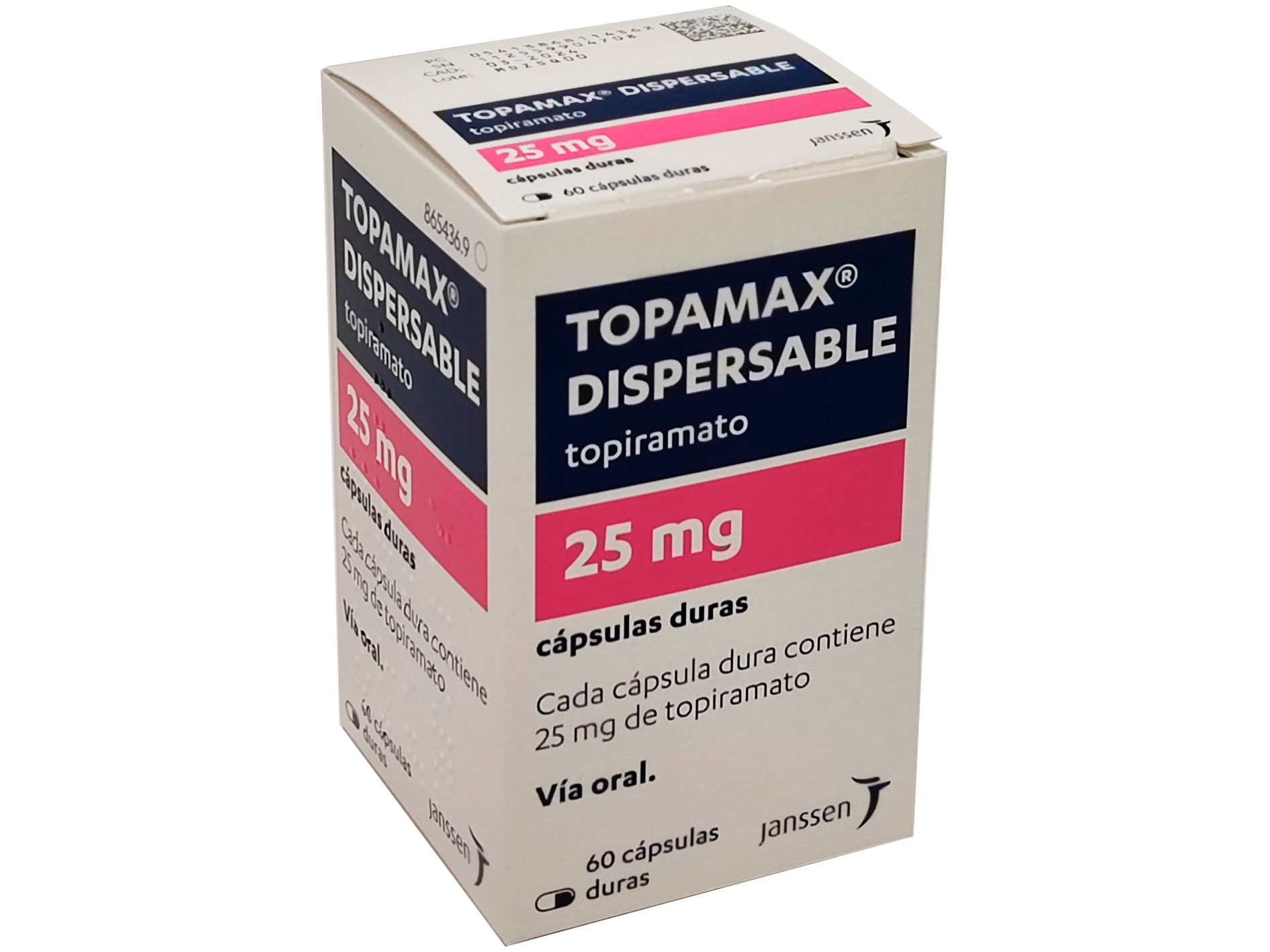 TOPAMAX DISPERSABLE 25 mg 60 CAPSULAS