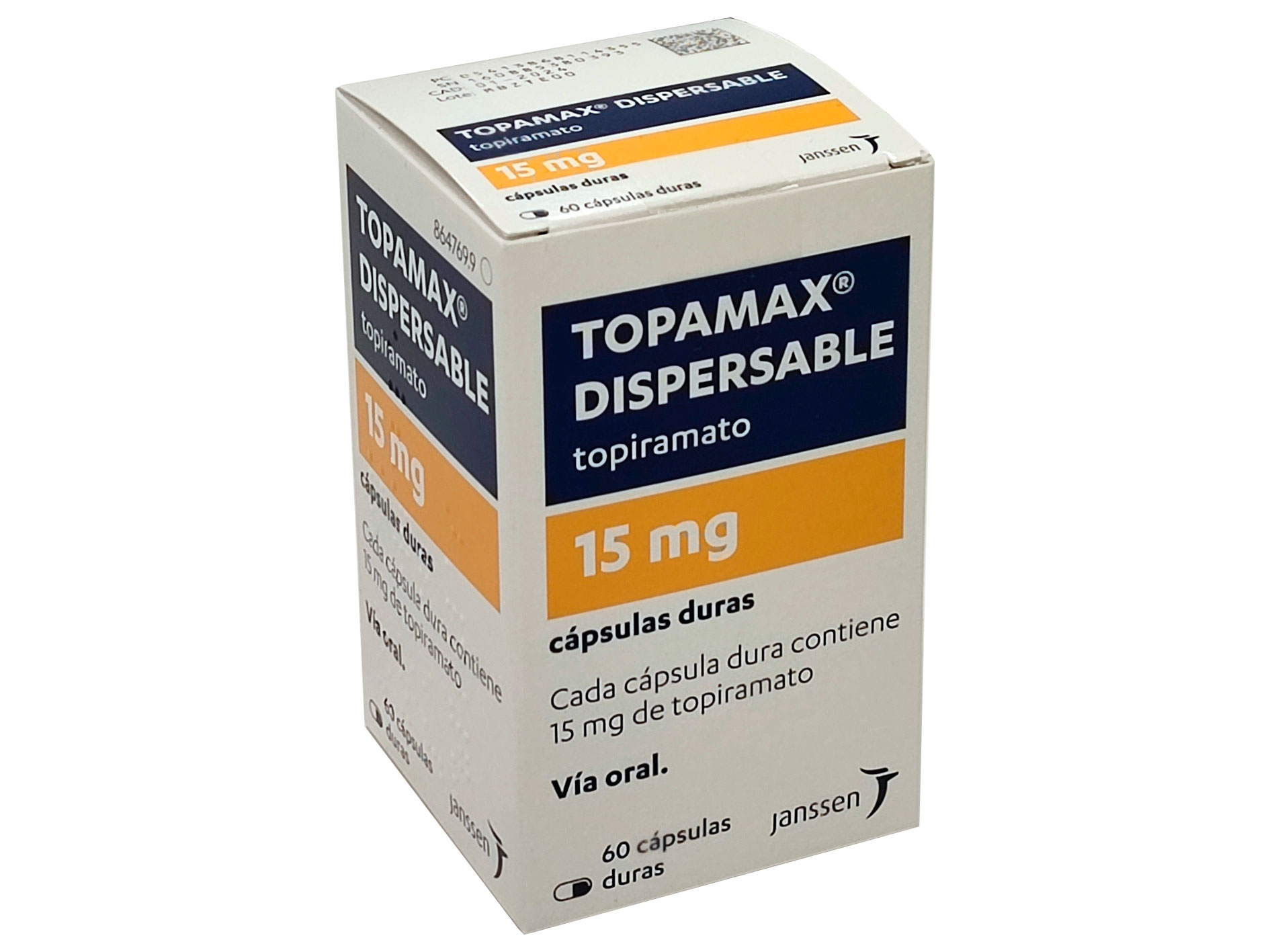 TOPAMAX DISPERSABLE 15 mg 60 CAPSULAS