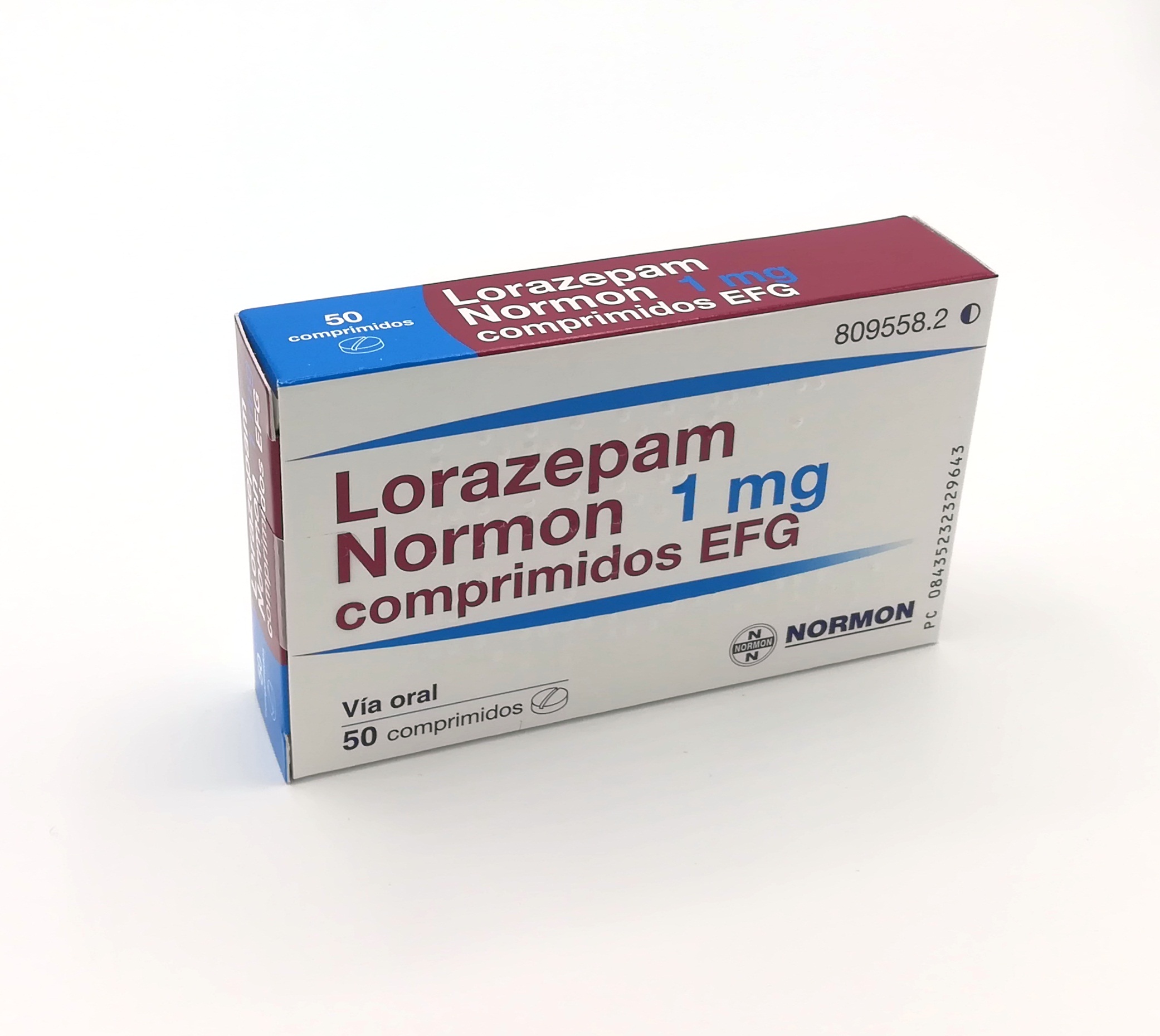 LORAZEPAM NORMON EFG 1 mg 50 COMPRIMIDOS